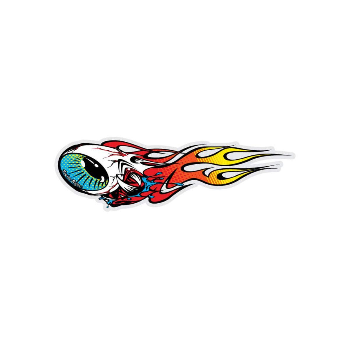 Amazon.co.jp: Troy Lee Designs Flaming Eyeball Sticker - Left Side